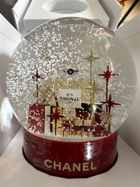 chanel christmas snow globe|Chanel snow globe 2022.